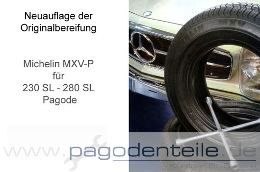 Michelin MXV-P Reifen Mercedes Pagode